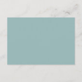 Terracotta, Eucalyptus Green Wedding RSVP-kaart Advieskaart (Achterkant)