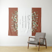 Terracotta Eucalyptus Trouwen Samen Voor Altijd  Wandkleed (In Situ (horizontaal))