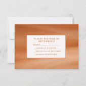 Terracotta Fall Autumn RSVP Card Wedding Oranges Kaartje (Voorkant)