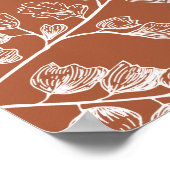 Terracotta Fern Woodland Bruiloft Welkomstbord Poster (Hoek)