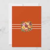 Terracotta Floral Arch Wedding Save the Date Kaart (Achterkant)