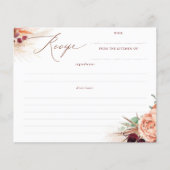 Terracotta Floral Boho Vrijgezellenfeest Recipe (Voorkant)