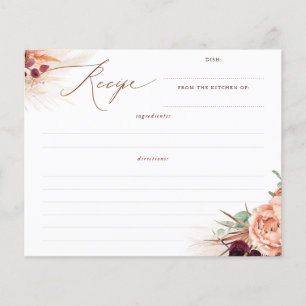 Terracotta Floral Boho Vrijgezellenfeest Recipe