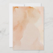 Terracotta Floral Botanische Waterverf Herfst Kaart (Achterkant)