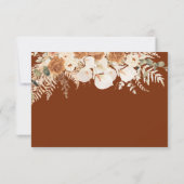 Terracotta Floral Date Night Jar Game Tickets Notitiekaartje (Achterkant)