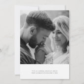 Terracotta Floral Frame 2 Photo Save the Date Kaart (Achterkant)