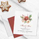 Terracotta Floral Pine Bough Weddenschap Bedankt Notitiekaartje<br><div class="desc">Terracotta Floral kerstpine Bough Foliage Wedding Dank je wel. Ik wil je bedanken voor je vrienden en familie die je bruiloft speciaal hebben gemaakt met deze mooie trouwfoto. Dank je wel. Alle teksten zijn vooraf geregeld zodat u zich gemakkelijk en snel kunt personaliseren met uw eigen woorden.</div>