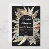 terracotta floral rustic vrijgezellenfeest kaart (Voorkant)