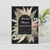 terracotta floral rustic vrijgezellenfeest kaart (Staand voorkant)