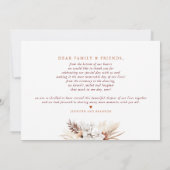 Terracotta Floral Wedding Foto Collage Hartelijk d Bedankkaart (Achterkant)