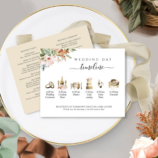 Terracotta Floral Wedding Tijdschema en Programma