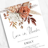 Terracotta Florals Liefde in Bloom Vrijgezellenfee Kaart