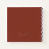 Terracotta Florals wenst de nieuwe heer Mrs Guest  Notitieboek (Achterkant)