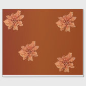 Terracotta Flower Cadeaupapier (Vlak)