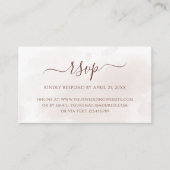 Terracotta Flowers Boho Fall Wedding Online RSVP Informatiekaartje (Voorkant)