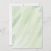 Terracotta Flowers Botanical Wedding Invitation Kaart (Achterkant)