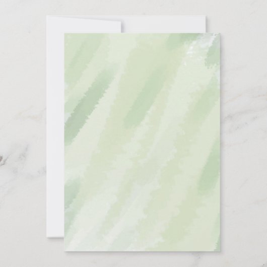 Terracotta Flowers Botanical Wedding Invitation Kaart (Achterkant)