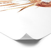 Terracotta Flowers Elegant Wedding Welcome Sign Poster (Hoek)