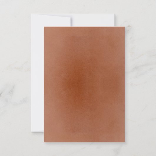 Terracotta Flowers Wedding RSVP (Achterkant)