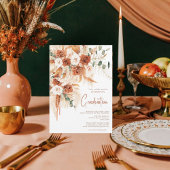 Terracotta Foto Boho Bright Bold Afstuderen Kaart