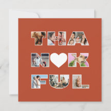 Terracotta Fotocollage Thanksgiving Vakantie