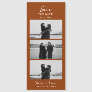 Terracotta Fotofilm Strip Magnetische bruiloft