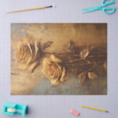  terracotta Franse rozen faux gold chic Tissuepapier (Craft)