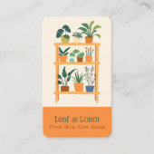 Terracotta fun slang Plant display Plank Visitekaartje (Voorkant)