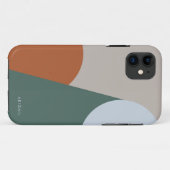 Terracotta Geometric Earthy Custom Case-Mate iPhone Case (Achterkant (horizontaal))