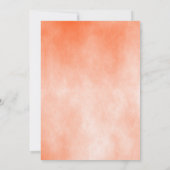 Terracotta Geometric Floral Pampas Grass Wedding Kaart (Achterkant)