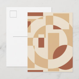 Terracotta geometrie Naadloos patroon Briefkaart