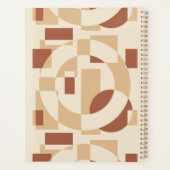 Terracotta geometrie Naadloos patroon Planner (Achterkant)