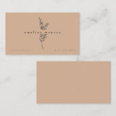 Terracotta gepersonaliseerd botanisch Visitekaartj Visitekaartje (Voorkant / Achterkant)
