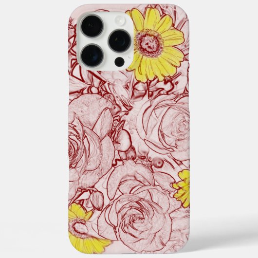 Terracotta Gerande Boeket Case-Mate iPhone Case (Achterkant)