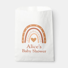 Terracotta Geslacht Neutrale boho regenboog Bedankzakje
