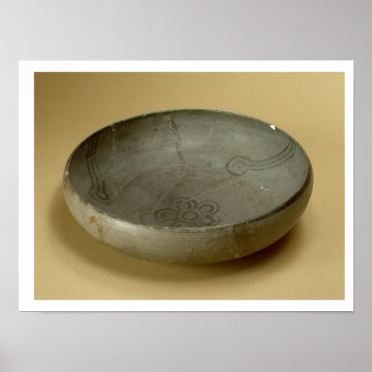 Terracotta geverfde grijze artikelen, Hastinapur,  Poster (Voorkant)