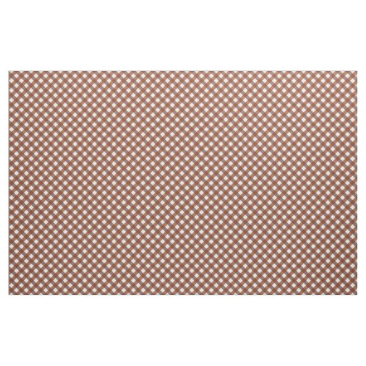 Terracotta Gingham Patterned Stof (Yard (91,4 cm))