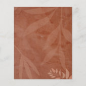 Terracotta Gold Fall Wedding FOTO Save the Date (Achterkant)