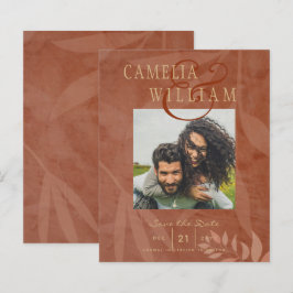 Terracotta Gold Fall Wedding FOTO Save the Date