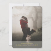 Terracotta Gold foto bruiloft uitnodiging (Achterkant)