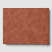 Terracotta Gold Glitter Bride Groom Wedding Gastenboek (Achterkant)