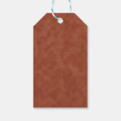 Terracotta Gold Glitter Vrijgezellenfeest Hartelij Cadeaulabel (Achterkant)