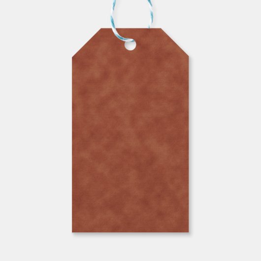 Terracotta Gold Glitter Vrijgezellenfeest Hartelij Cadeaulabel (Achterkant)