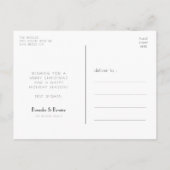 Terracotta & Gold sunburst lijst kerstfoto Briefkaart (Achterkant)