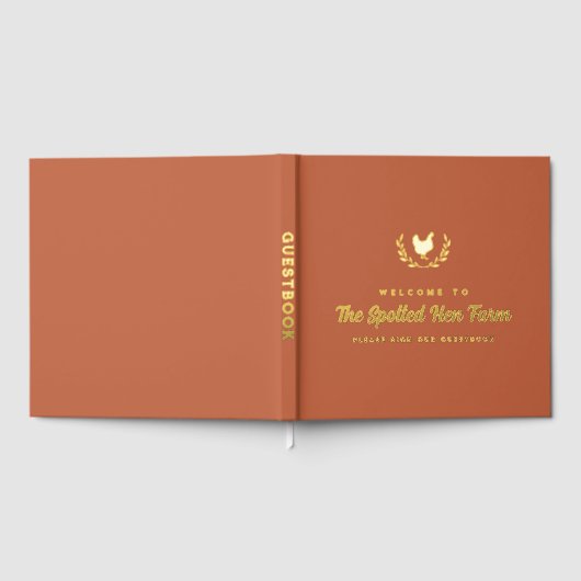 Terracotta Golden Hen Krans Boerderij Verhuur Gastenboek (Volledig)