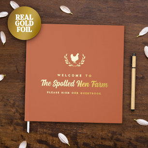 Terracotta Golden Hen Krans Boerderij Verhuur Gastenboek