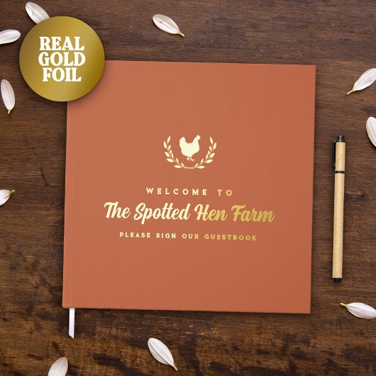 Terracotta Golden Hen Krans Boerderij Verhuur Gastenboek