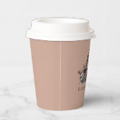 Terracotta Gotische schedels en Rozen geven Bedank Papieren Bekers (Rechts)