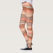 Terracotta Goudader Marmer - Warme Luxe (10) Leggings (Links)