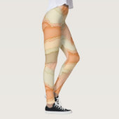 Terracotta Goudader Marmer - Warme Luxe (4) Leggings (Rechts)